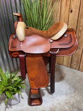 16" HEREFORD Tex-Tan Range Boss Western Ranch Show Saddle BEAUTIFUL