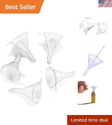 Multi-Purpose Mini Funnels - Food-Grade Plastic for Easy Liquid/Powder Transfer