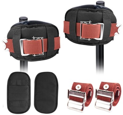 2Pcs Adjustable Leg Straps and Pads Set For Drywall Stilts Home Decoration Use