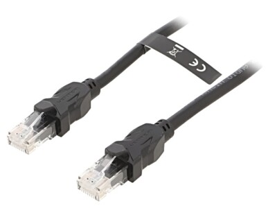 IBBBK Patch cord UTP 6 Cu PVC schwarz 8m RJ45-Steckerbeiderseitig VENTION