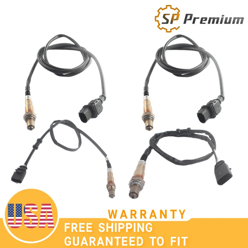 4 шт датчиков кислорода O2 Lambda вверх и вниз по течению для Audi RS4 07-08 4,2 л V8 - Изображение 3 из 4