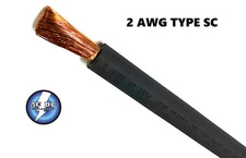 2 AWG Type SC Entertainment and Stage Lighting Cable 50 FT