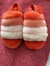 NWOB Ugg Fluff Yeah Slide Rainbow Big Grl Sz 6 Women s Sz 8 SEE ALL MY ITEMS