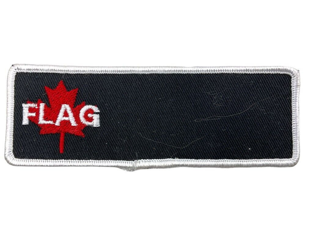 Canadian Forces RCAF Maple Flag Colour Nametag Patch Vintage