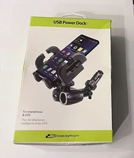 BRACKETRON IPM-197-BL ~ Power Dock for Smartphones & GPS