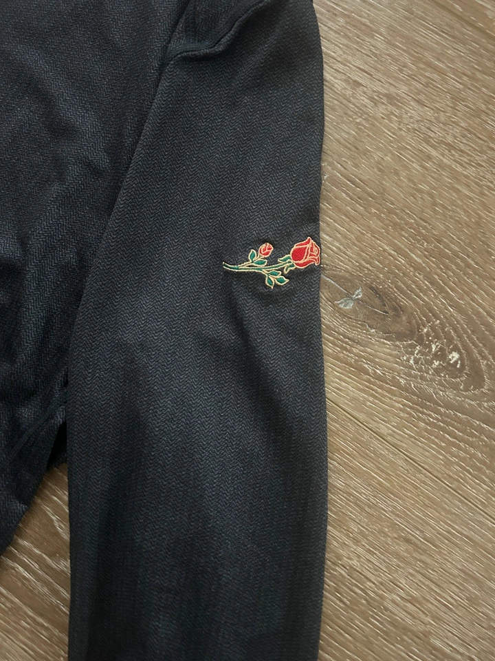 Greg Norman 1/4 Zip Pullover Performance Play Dry Black Men's - XXL Rose Patch - Image 3 of 4