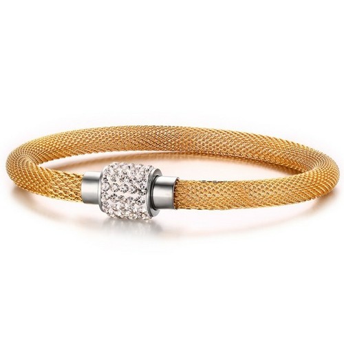 9K Gold GF Armreif / Bangle, 65mm, 2mm Stark, Massiv Rund – Geschenk Für Sie