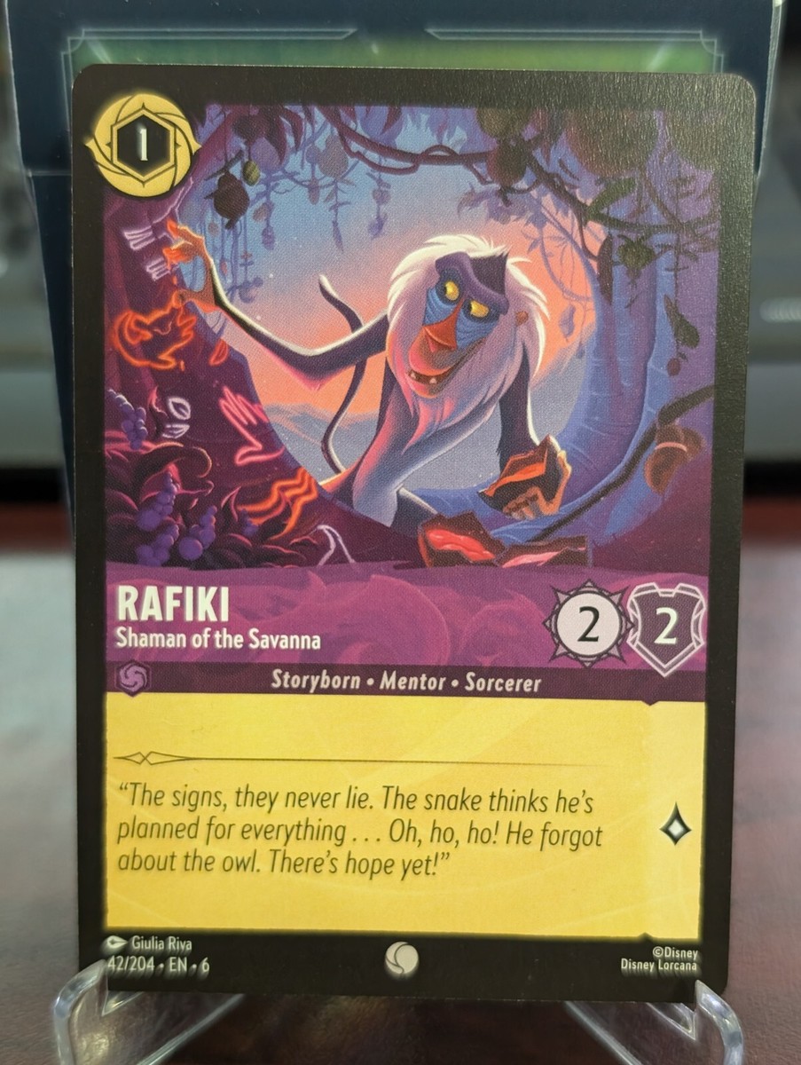 Rafiki Shaman of The Savannah 42/204 Disney Lorcana Azurite