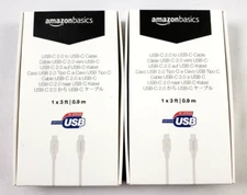 (2 boîte) AmazonBasics USB-C 2.0 à USB-C câble - 3 Ft.