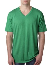 Next Level Apparel 6040 Men's Cotton Polyester Rayon Triblend V Neck Top T-Shirt