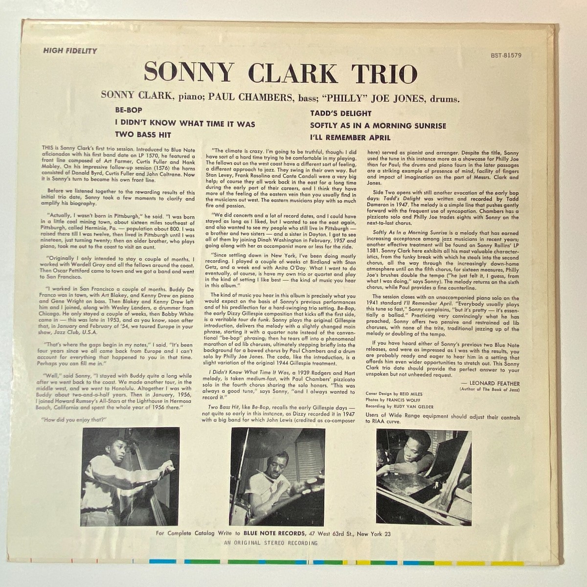 その他 LP Sonny Clark Sonny Clark Trio BST81579 BLUE NOTE /00260 SONNY CLARK - Sonny Clark Trio - Sonny Clark Trio LP (Tone