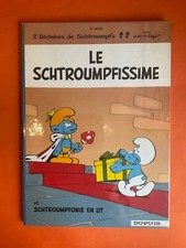 PEYO LES SCHTROUMPFS TOME 2 LE SCHTROUMPFISSIME EO 1965 DUPUIS BON ÉTAT