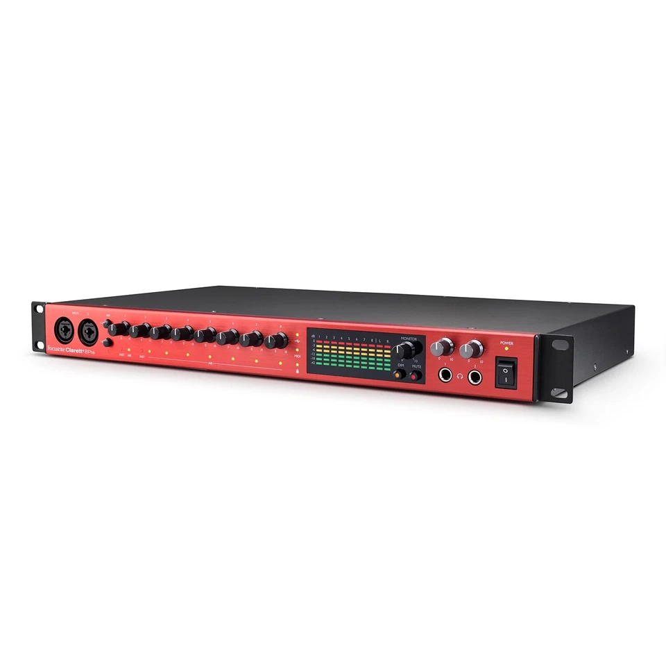 Focusrite Clarett+ 8Pre 18-In/20-Out USB-C Audio Recording Interface, 8 Preamps - Image 3 of 4