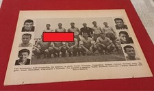 ALESSANDRIA SQUADRA foglio/pagina tratto da almanacco Rizzoli 1958