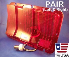 Pair 1967-1968 Mustang Sequential Led Braketail Lights With Lens For 67-68