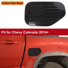 For Colorado/Canyon 14-22 Fuel Filler Door Gas Tank Cap Cover Carbon Flag Style