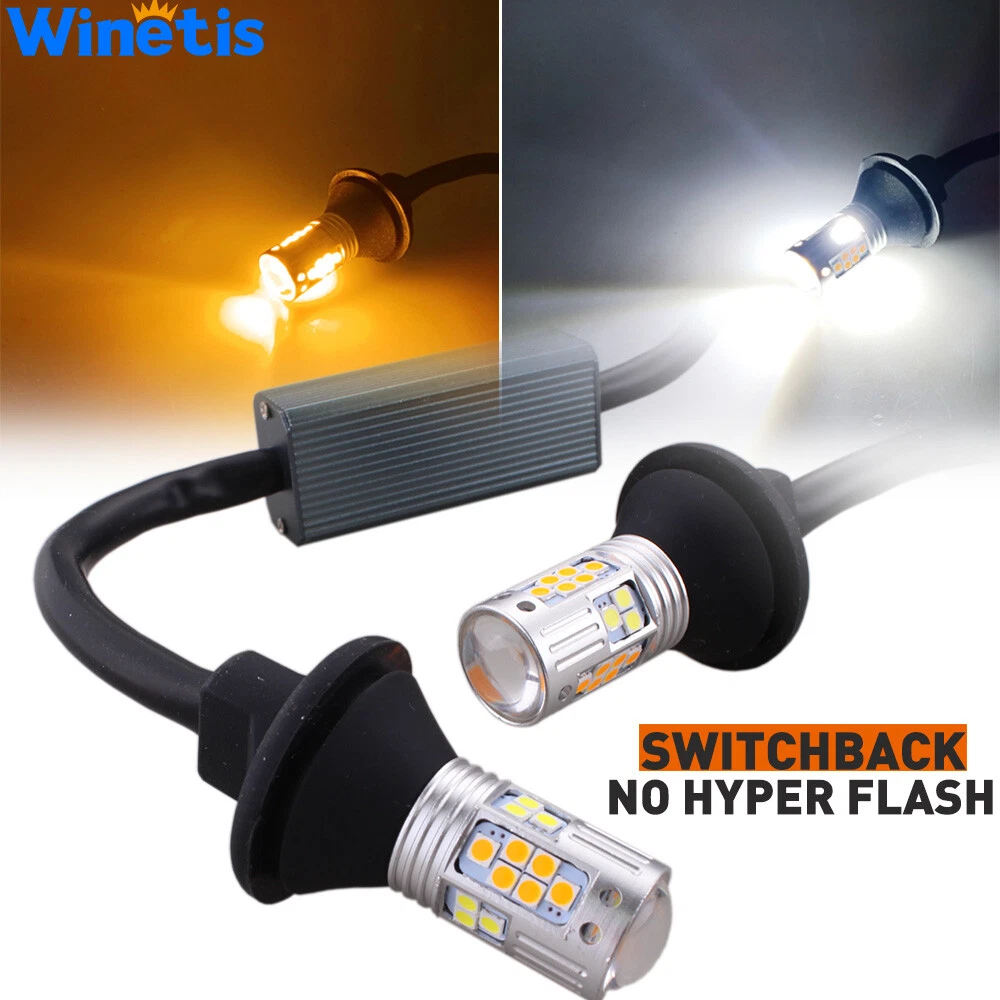 2X 3157 Switchback LED Front Turn Signal Light Bulb for Dodge Ram 1500 2500 3500