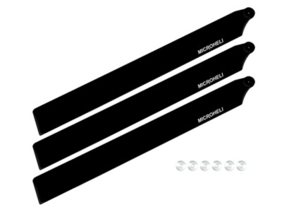 Microheli Carbon Plastic Triple Main Blade (For MH-M2EX001TBK Series)
