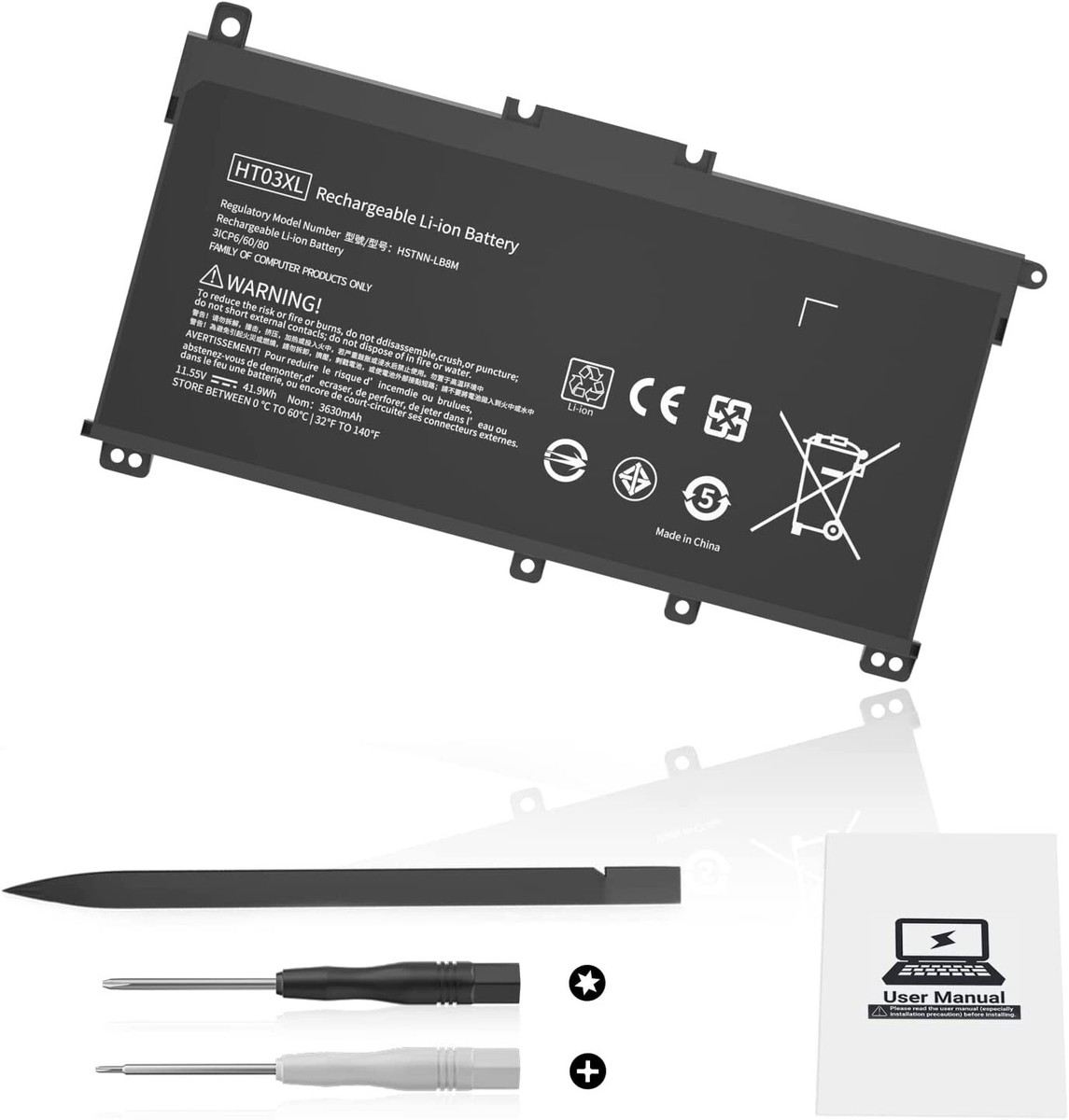 HT03XL Battery for HP Pavilion L11421-2C2 L11119-855 14-CE 14-CF 15-CS 15-DA New