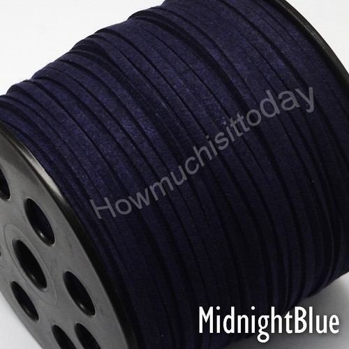 Faux Suede Flat Leather Cord Lace Thread String Enviro Jewellery 2.5m 3mm - Picture 41 of 66