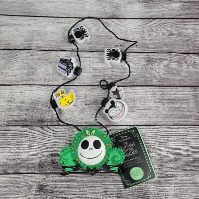 NEW Disney NIGHTMARE BEFORE XMAS Light Up Necklace w/ SOUND Jack Skellington