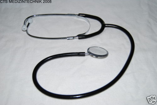 Flachkopf Stetoskop Stethoskop Rettungsdienst Schwangerschaft Baby Praxis BLACK - Bild 1 von 2