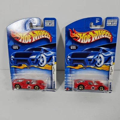 Hot Wheels 2002 First Editions Ferrari P4 Red #025 Diecast Car Lot of 2 52915 - Image 1 of 4