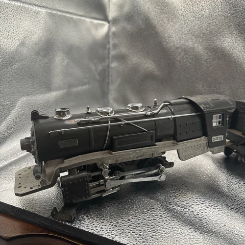LIONEL PREWAR O-GAUGE 263E GUNMETAL LOCOMOTIVE WITH 263W WHISTLE TENDER - Picture 7 of 13