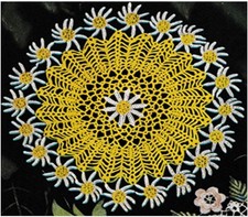 vintage crochet pattern Daisy Doily Pattern 6402 Copied please read description