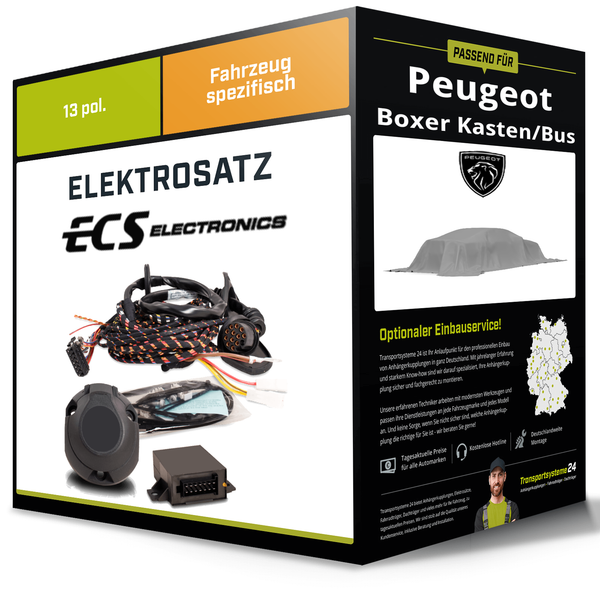 Elektrosatz 13-Pol Spezifisch für Peugeot Boxer Kasten/Bus 07.2024-Jetzt-image