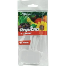 Rapiclip 6 In. Plastic Plant & Garden Marker T-Label (10-Pack) 820 Rapiclip 820