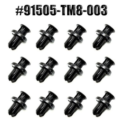 12 Stück Bumper und Wheel Well Liner Push Typ Clips für 91505-TM8-003