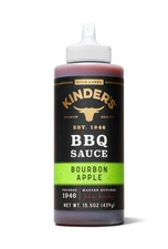 🔵 New GOLD LABEL Kinder's Bourbon Apple BBQ Premium Sauce & Dip Bottle 15.5oz