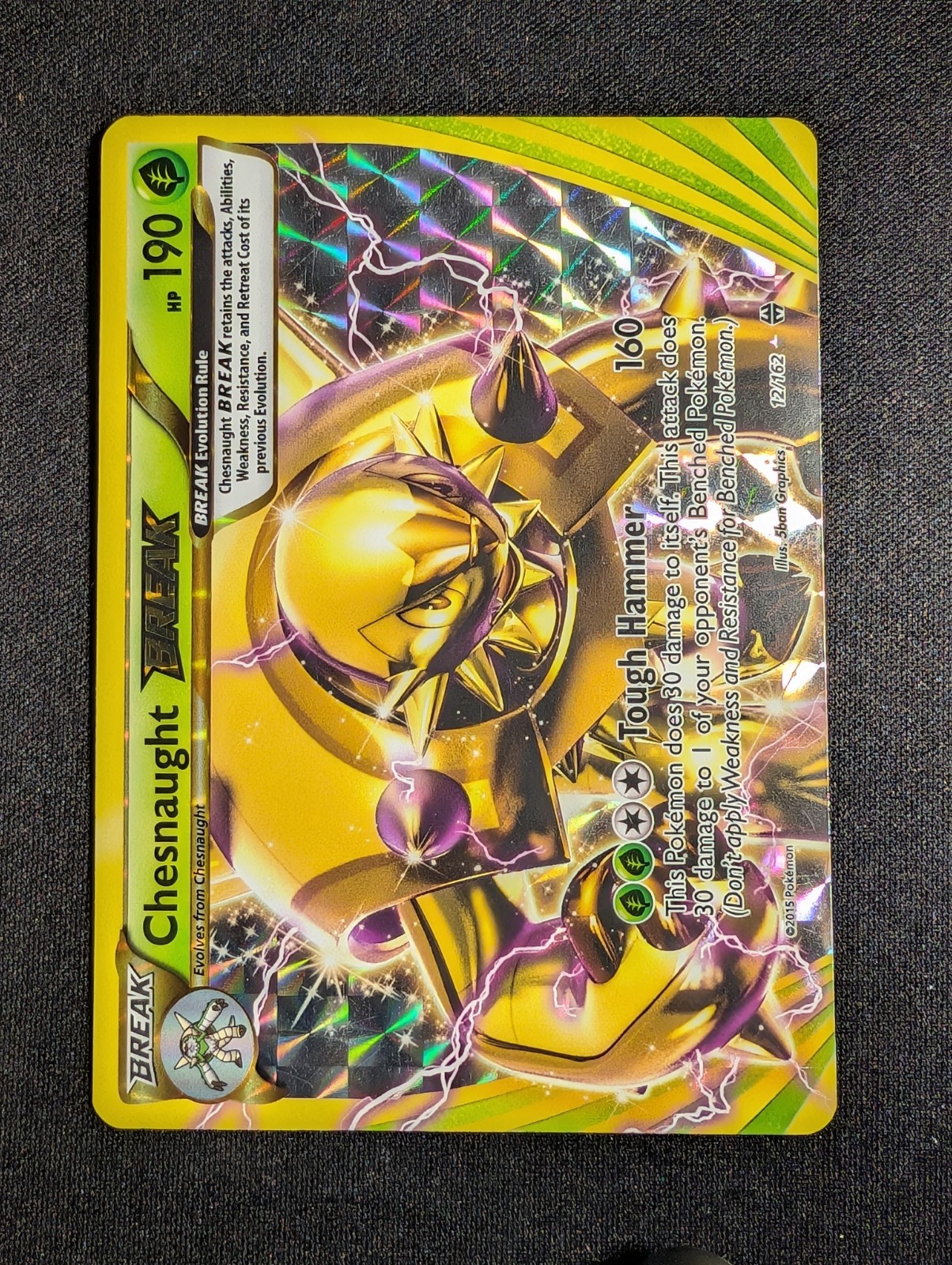 Pokemon Chesnaught BREAK 12/162 XY BREAKthrough LP
