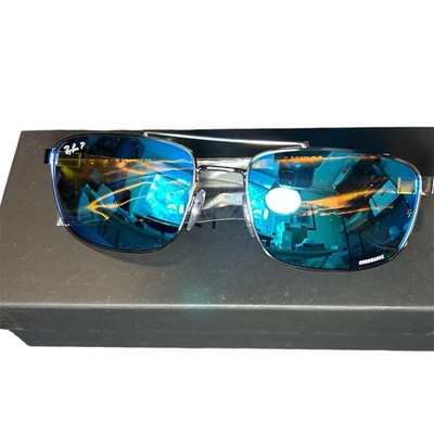 Ray-ban RB3737CH 004/A1 Gunmetal Blue Mirror Chromance Polarized Sunglasses 60mm