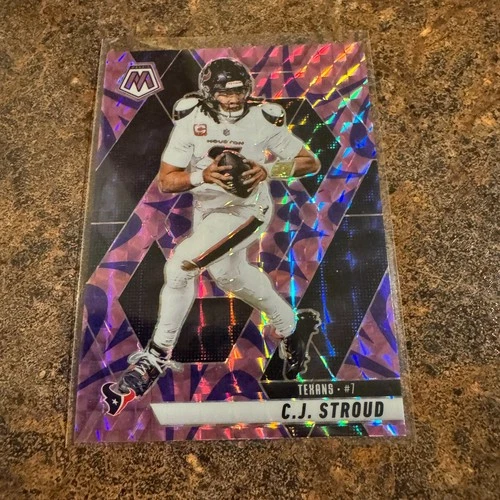 2025 Panini Mosaic - C.J. Stroud #71 Camo Pink Mosaic Prizm