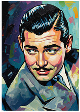 CLARK GABLE * Fun Novelty * CELEBRITY * Art Card * ATC ACEO