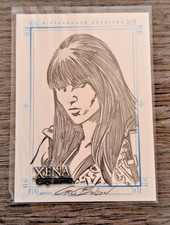 Xena Warrior Princess Sketch Card Xena Cris Bolson Original Art 1/1 Rittenhouse