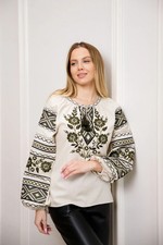 Woman Vyshyvanka Ukrainian embroidery embroidered blouse Linnen Size M-XXL