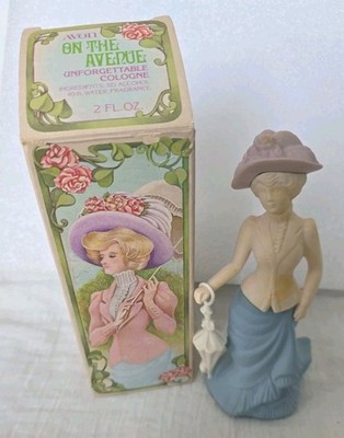 Vintage Avon VICTORIAN LADY PINK Jacket  UMBRELLA Perfume BOTTLE Decanter Full