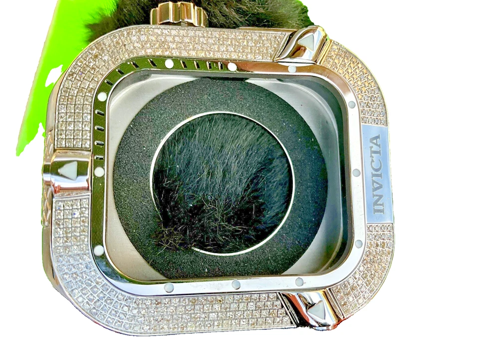 GENUINE DIAMOND BEZEL/INVICTA Band For APPLE WATCH 44mm 1.49 CTW DIAMONDS - Image 4 of 4