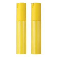 Airless Pump Bottles, Cosmetic Travel Bottles 30 ml & 2 Pcs & Yellow