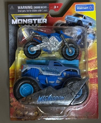 #ad #ad SPIN MASTER MONSTER JAM MEGALODON TRUCK DIRT BIKE 2PACK 🔥FREE SHIPPING🔥 $14.50