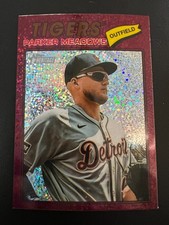 2026 Topps Heritage Parker Meadows #208 Detroit Tigers Burgundy Sparkle