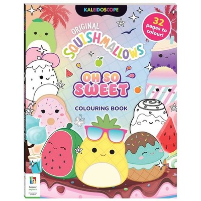 Kaleidoscope Squishmallows Colouring Book Oh So Sweet, Pty Ltd, Hinkler, New con