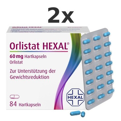 2x Orlistat Hexal 60 mg Hartkapseln Set 84 St - PZN 8982497