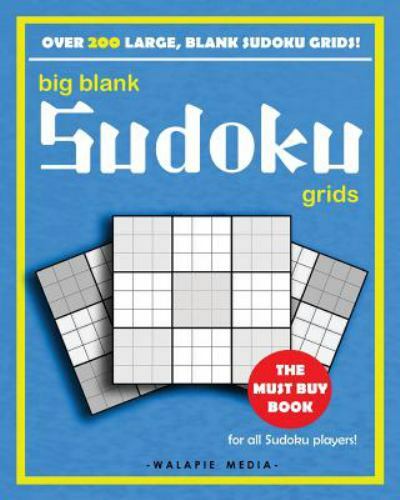big blank sudoku grids by walapie media 2014 trade paperback large type large print edition for sale online ebay