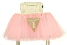 Originals Group Baby Girls 1st Birthday High Chair Tutu Party Decoration-Pink
