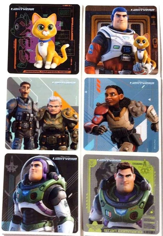 25 Lightyear (Buzz) Movie Stickers, 2.5" x 2.5" each