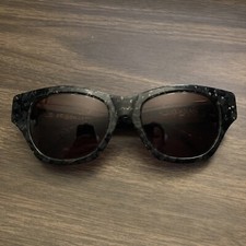 VTG B L BAUSCH LOMB DONNA KARAN BIG MOD SUNGLASSES Black Gray Flake Tortoise